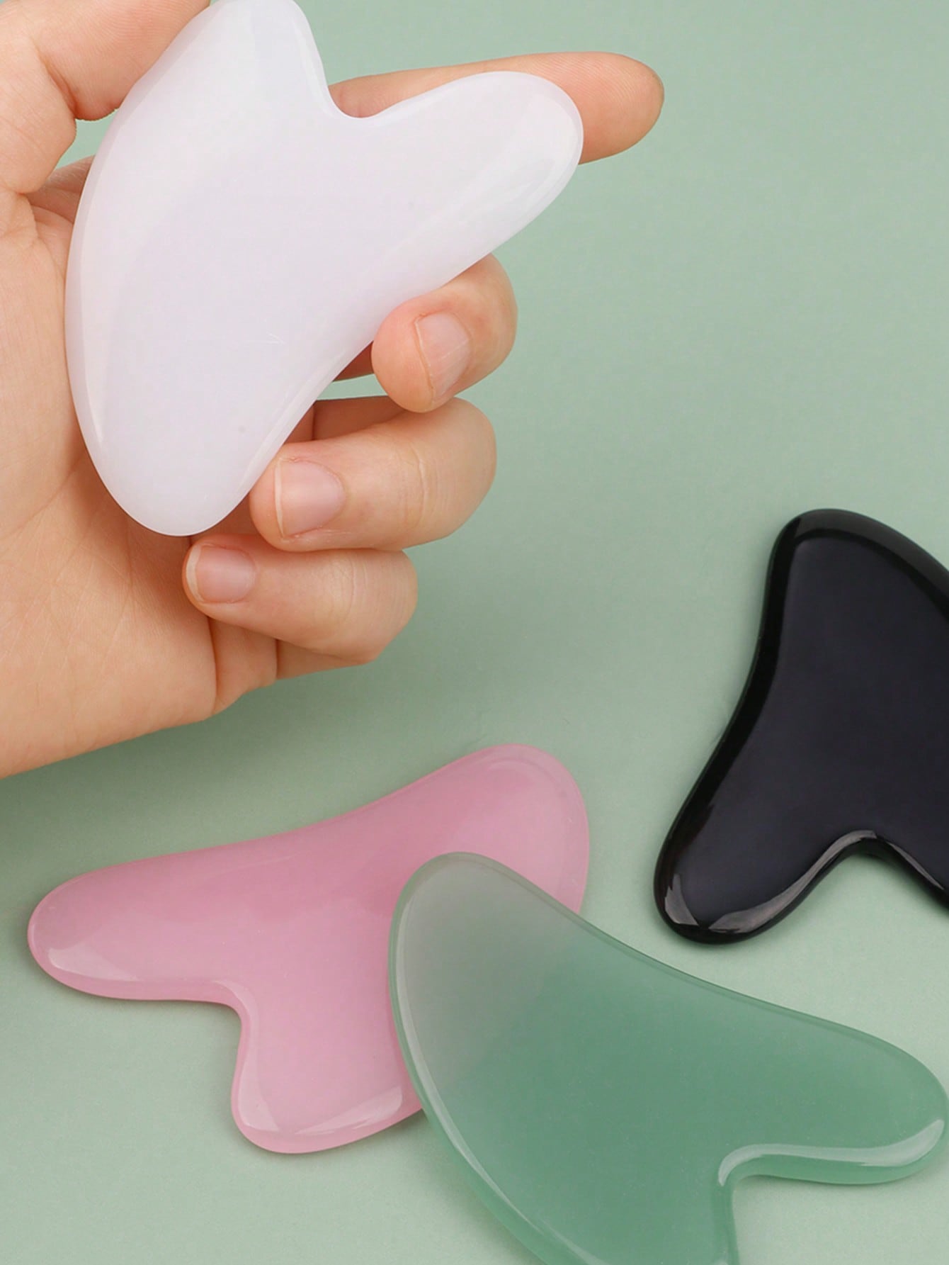 Yeni 2'li Set Gua Sha Yüz Masa - Skincare Routine incelemesi ve fiyatı